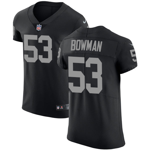 Nike Raiders #53 NaVorro Bowman Black Team Color Men's Stitched NFL Vapor Untouchable Elite Jersey